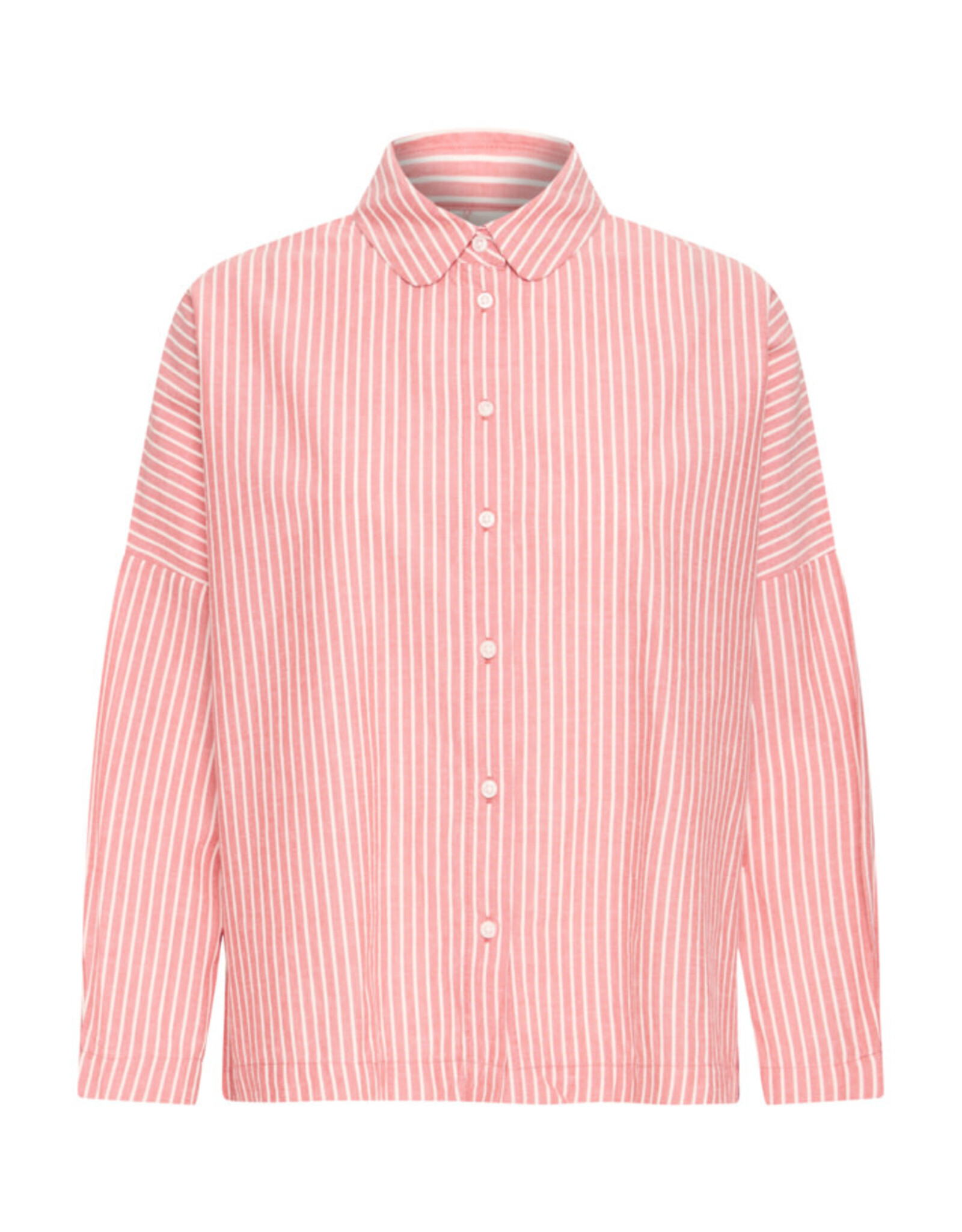 ICHI ICHI - Giley Striped Button Up (Birch / Pink)