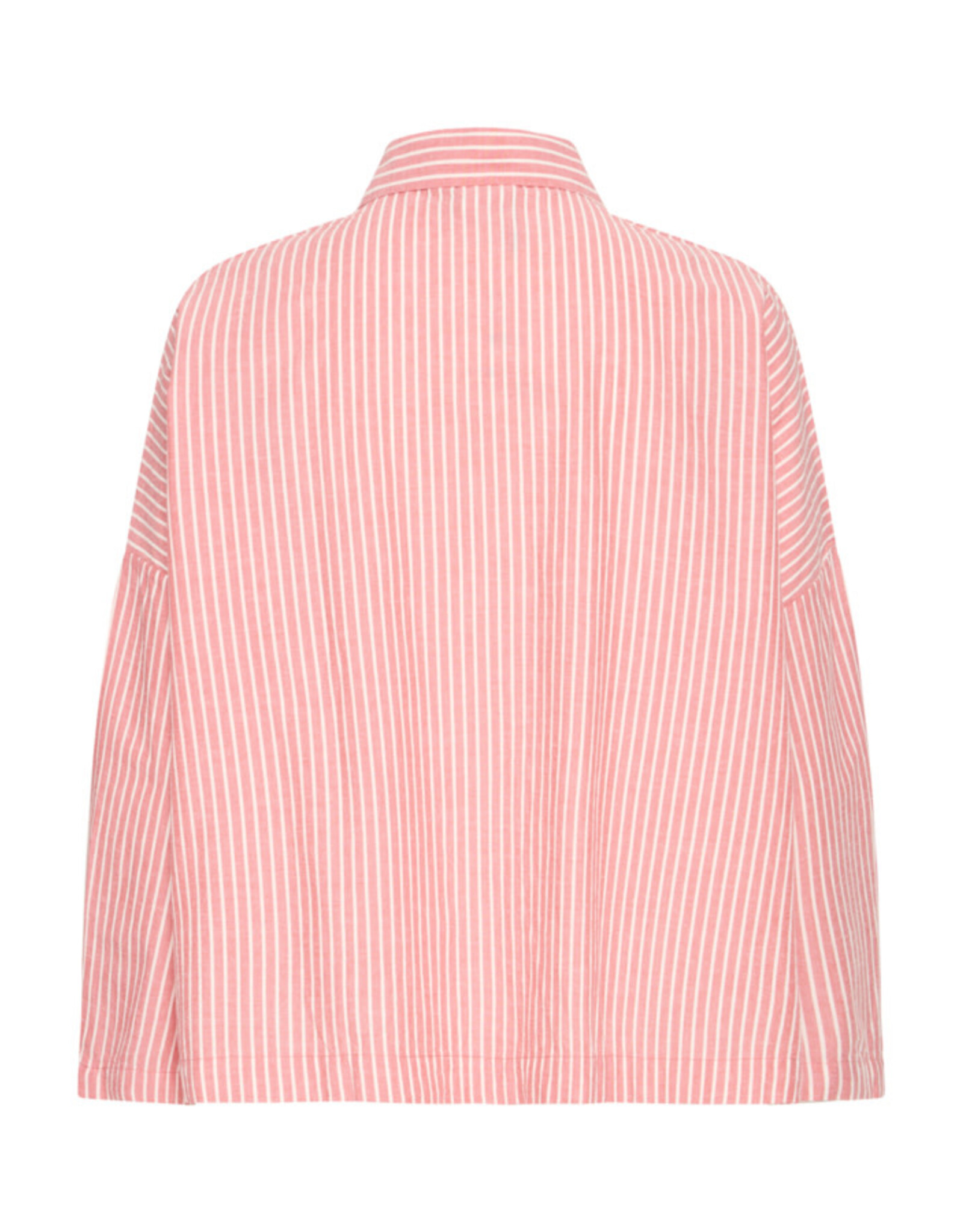 ICHI ICHI - Giley Striped Button Up (Birch / Pink)