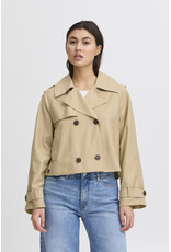 ICHI ICHI - Parza Cropped Trench (Cornstalk)