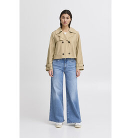 ICHI ICHI - Parza Cropped Trench (Cornstalk)