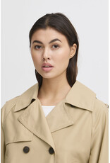 ICHI ICHI - Parza Cropped Trench (Cornstalk)