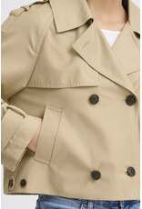 ICHI ICHI - Parza Cropped Trench (Cornstalk)