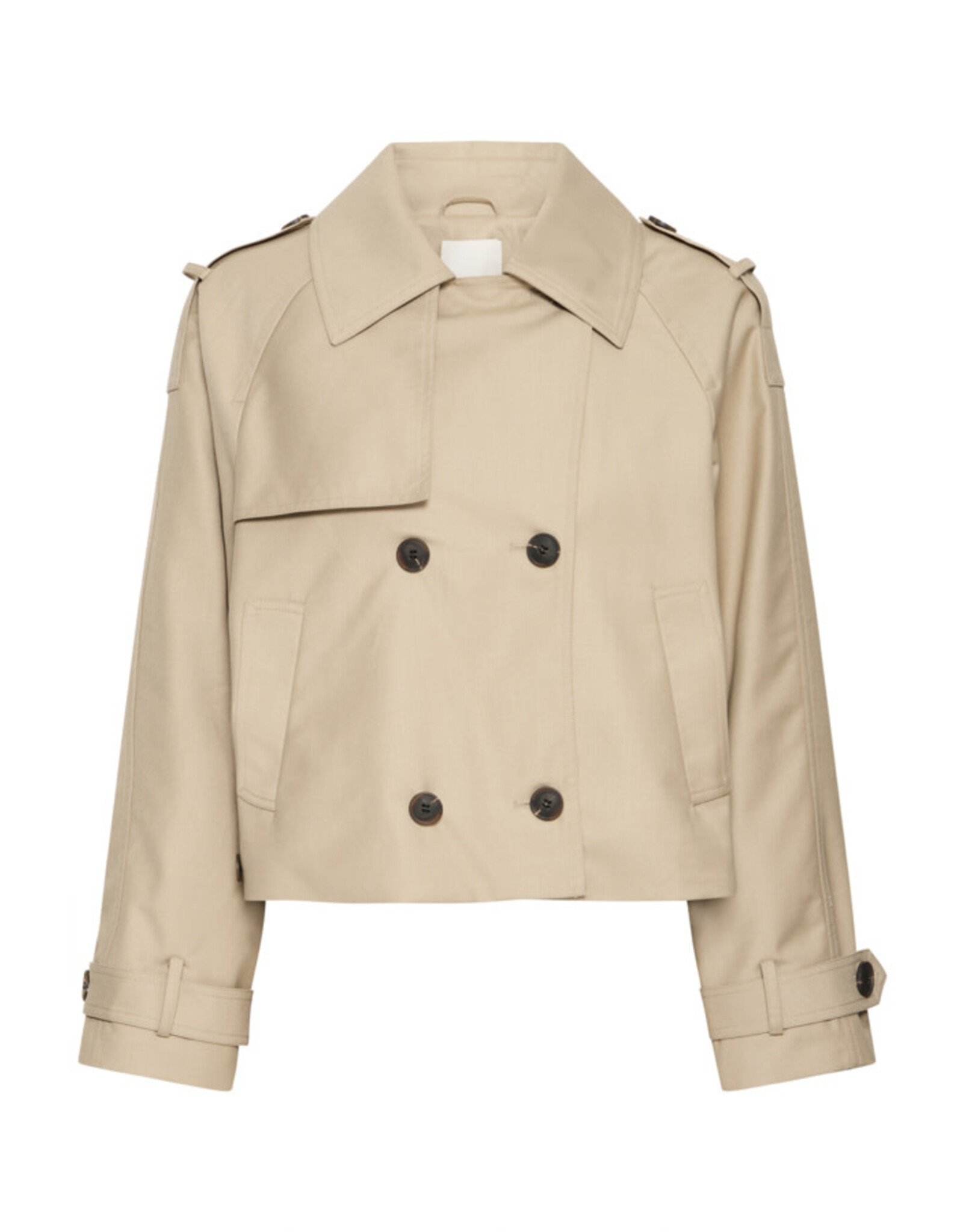ICHI ICHI - Parza Cropped Trench (Cornstalk)