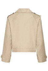 ICHI ICHI - Parza Cropped Trench (Cornstalk)
