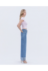 VERVET VERVET - High Rise Medium Wash Cuffed Wide Jeans (Adore You)