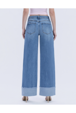 VERVET VERVET - High Rise Medium Wash Cuffed Wide Jeans (Adore You)