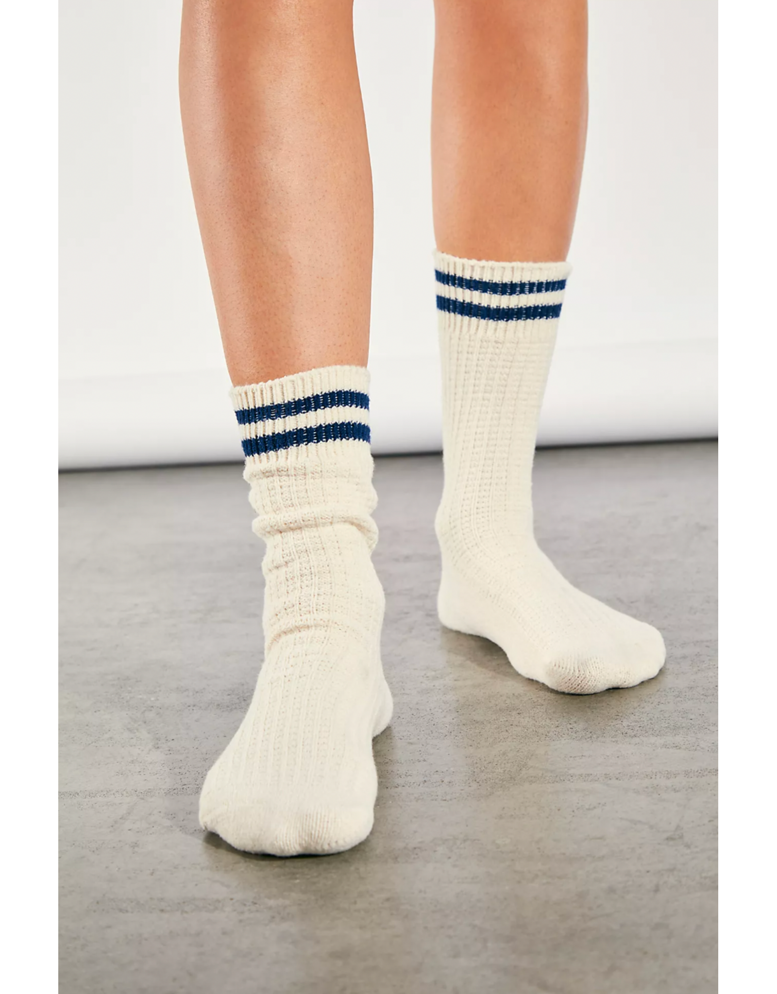 Free people Free People -  Jackson Cozy Stripe Socks (Classic Navy)