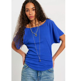 Free people Free People - Lucy Off-The-Shoulder Tee (Violet Splendour)