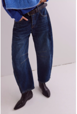 Free people Free People - Good Luck Midrise Barrel Jean (Deep End)