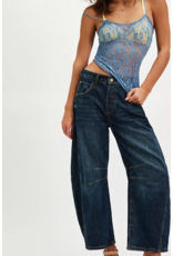 Free people Free People - Good Luck Midrise Barrel Jean (Deep End)