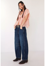 Free people Free People - Good Luck Midrise Barrel Jean (Deep End)