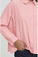 ICHI ICHI - Giley Striped Button Up (Birch / Pink)