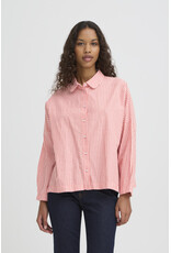 ICHI ICHI - Giley Striped Button Up (Birch / Pink)