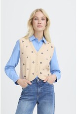 b.young b.young - Nadika Embroidered Vest (Oyster)