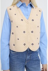 b.young b.young - Nadika Embroidered Vest (Oyster)