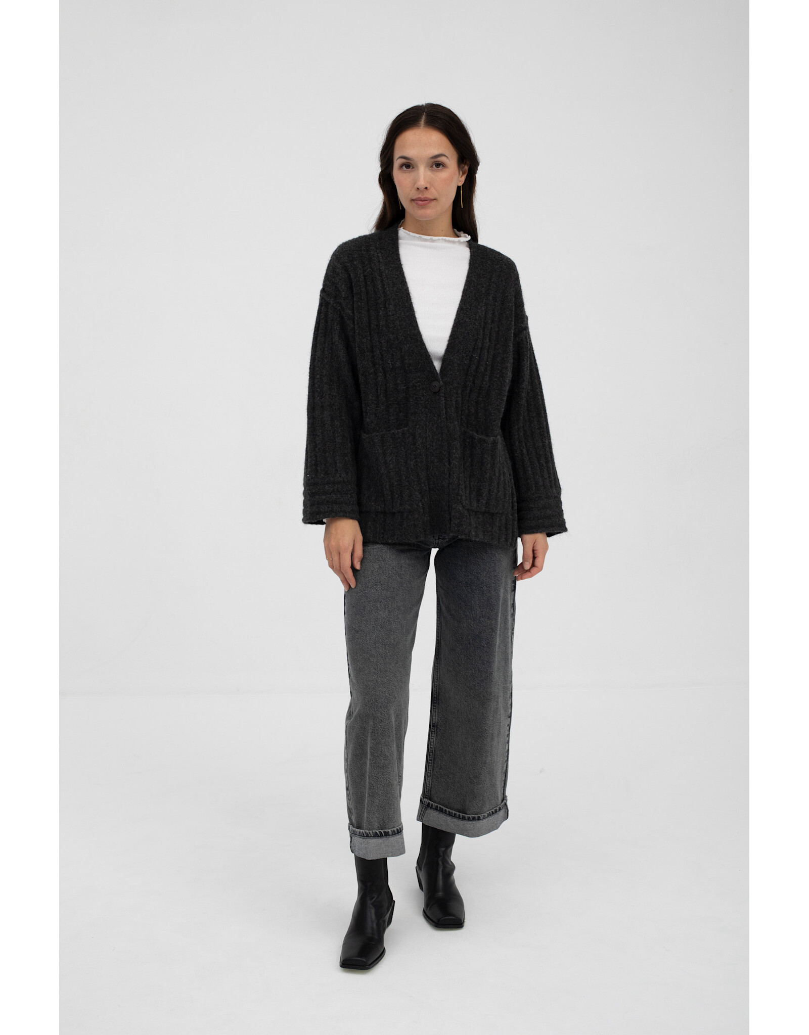 Mus & BomBon Mus & BomBon - Gangam Cardigan (Anthracite)