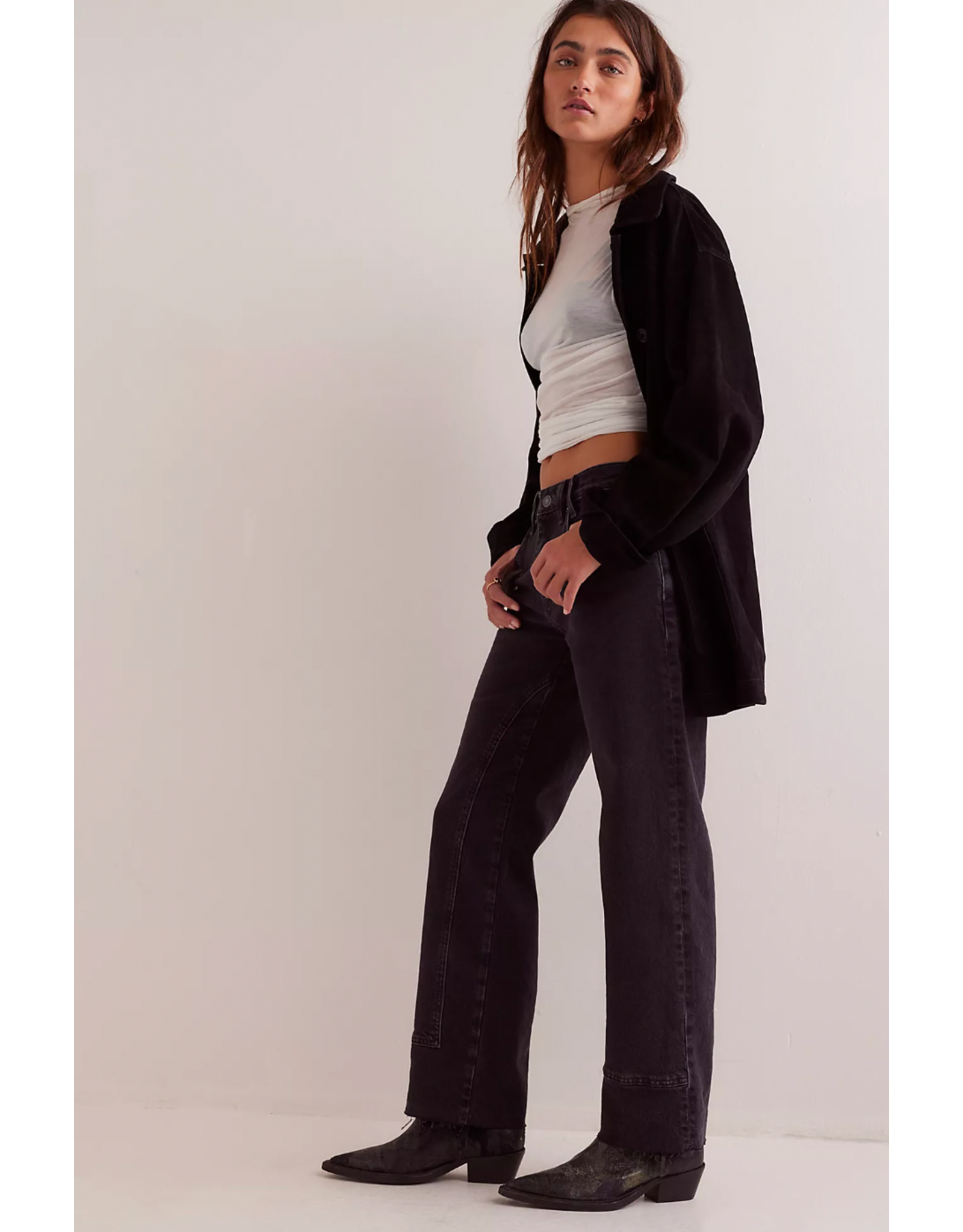 Free people Free People - Risk Taker Mid Rise Straight (Main Squeeze)