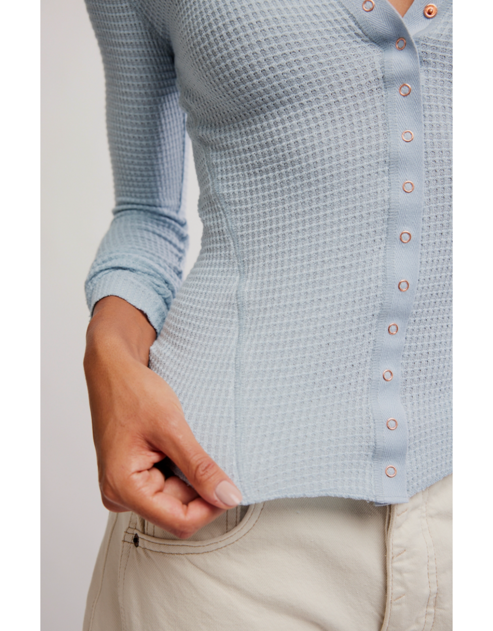 Free people Free People - Going Places Cardi (Pearl Blue)