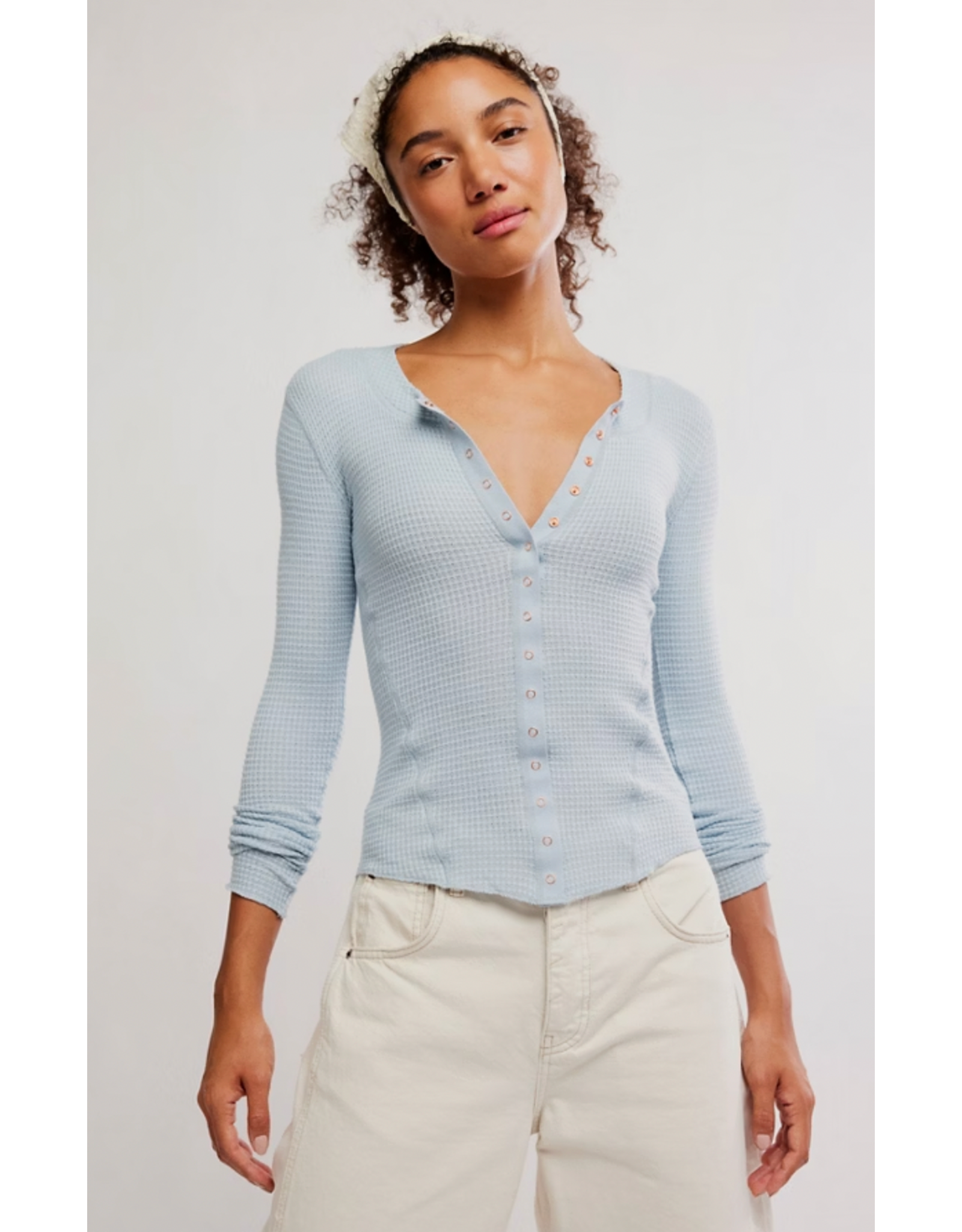 Free people Free People - Going Places Cardi (Pearl Blue)