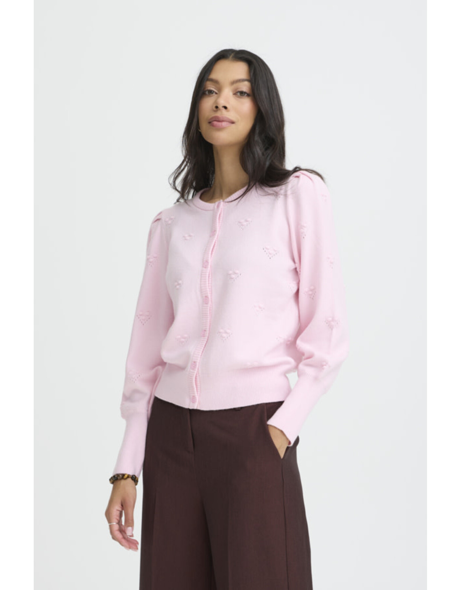 b.young b.young - Manina Cardigan (Parfait Pink)