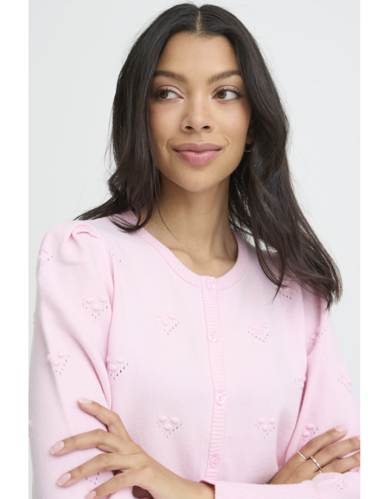 b.young b.young - Manina Cardigan (Parfait Pink)
