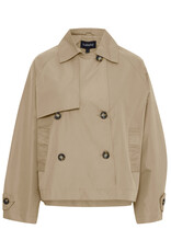 b.young b.young - Calea Cropped Trench Coat (Safari)