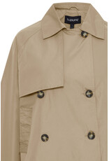 b.young b.young - Calea Cropped Trench Coat (Safari)