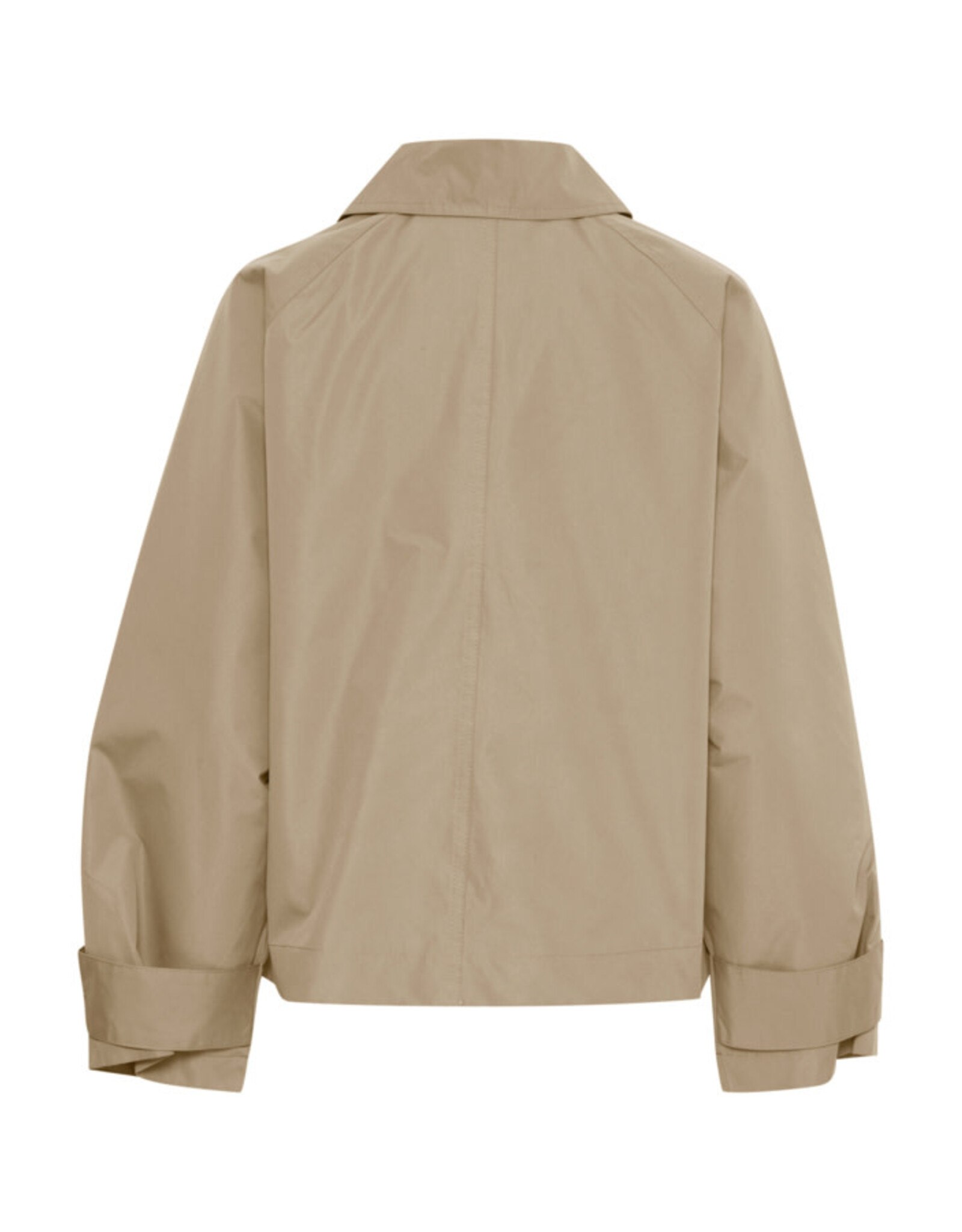 b.young b.young - Calea Cropped Trench Coat (Safari)