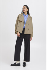 b.young b.young - Calea Cropped Trench Coat (Safari)