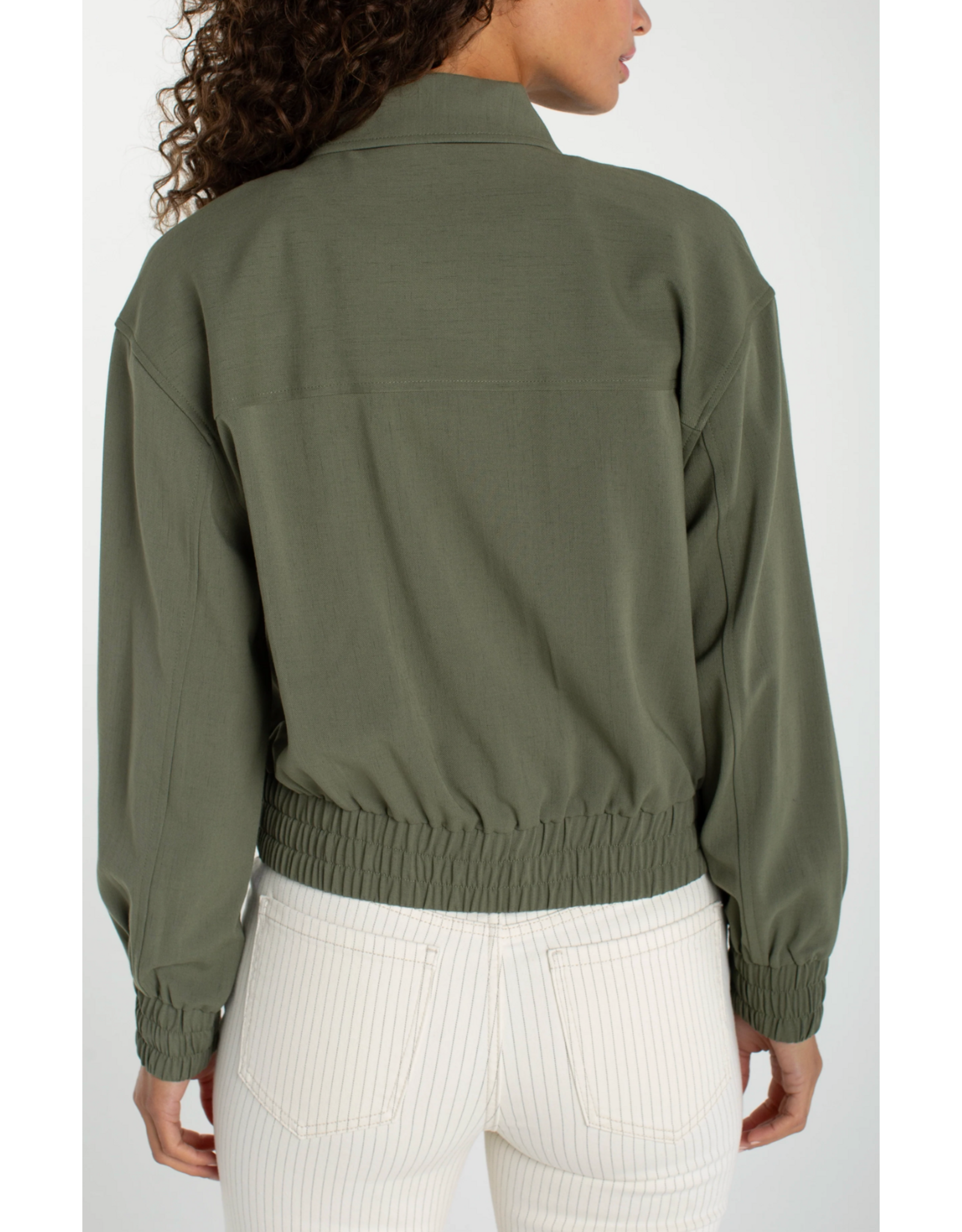 Liverpool Liverpool - Zip Front Jacket (Martini Olive)