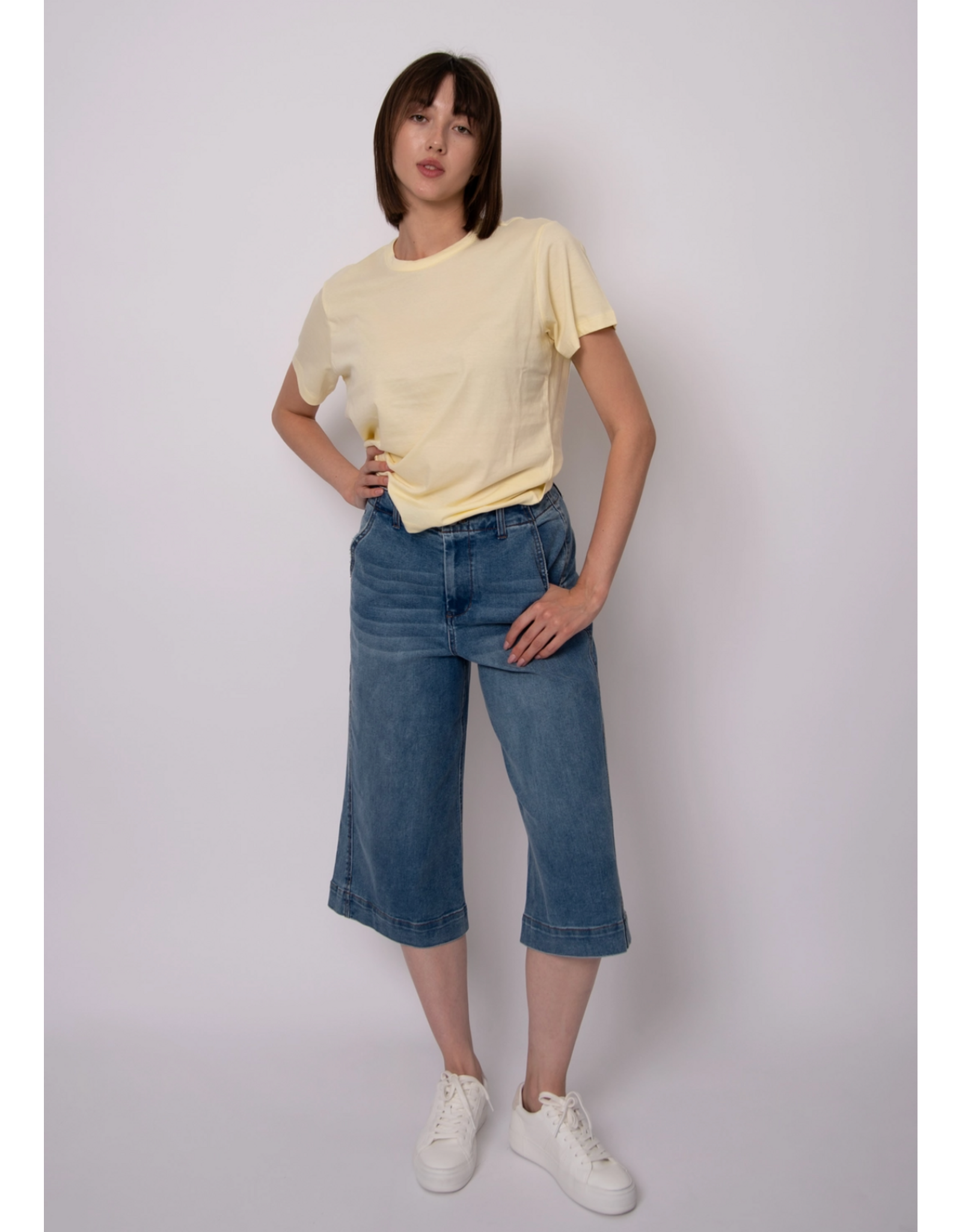 RD Style RD Style - Jade Stretch Denim Capri (Didi Dark Wash)