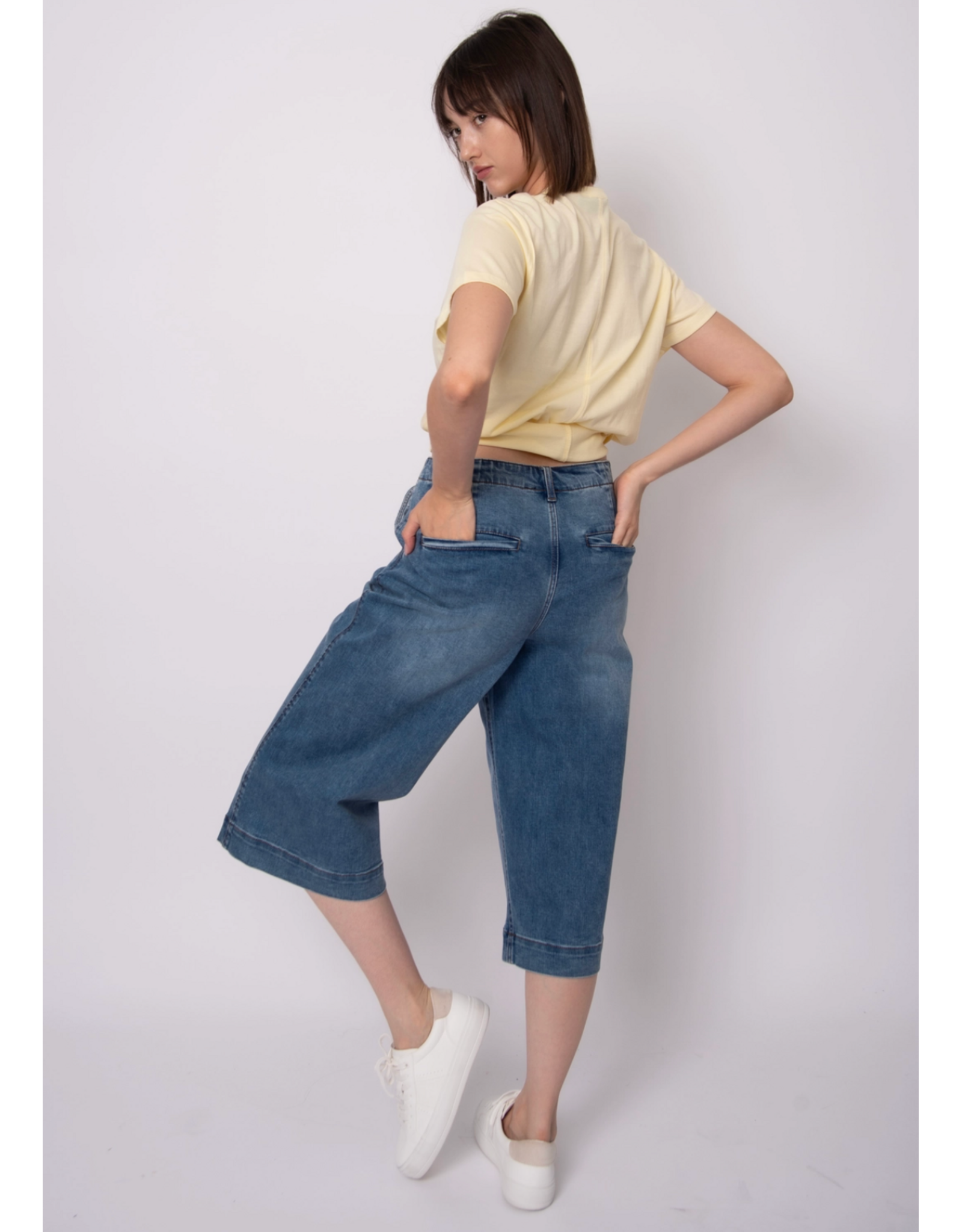 RD Style RD Style - Jade Stretch Denim Capri (Didi Dark Wash)