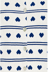 ICHI ICHI - Brielle Heart Print Cardigan (Birch / Blue)