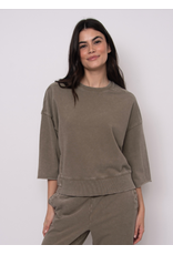 RD Style RD Style - Brie French Terry Short Sleeve Top (Smokey Olive)