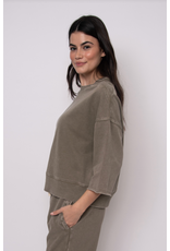 RD Style RD Style - Brie French Terry Short Sleeve Top (Smokey Olive)