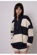 RD Style RD Style - Camille Stripe Half Zip Top (Navy)