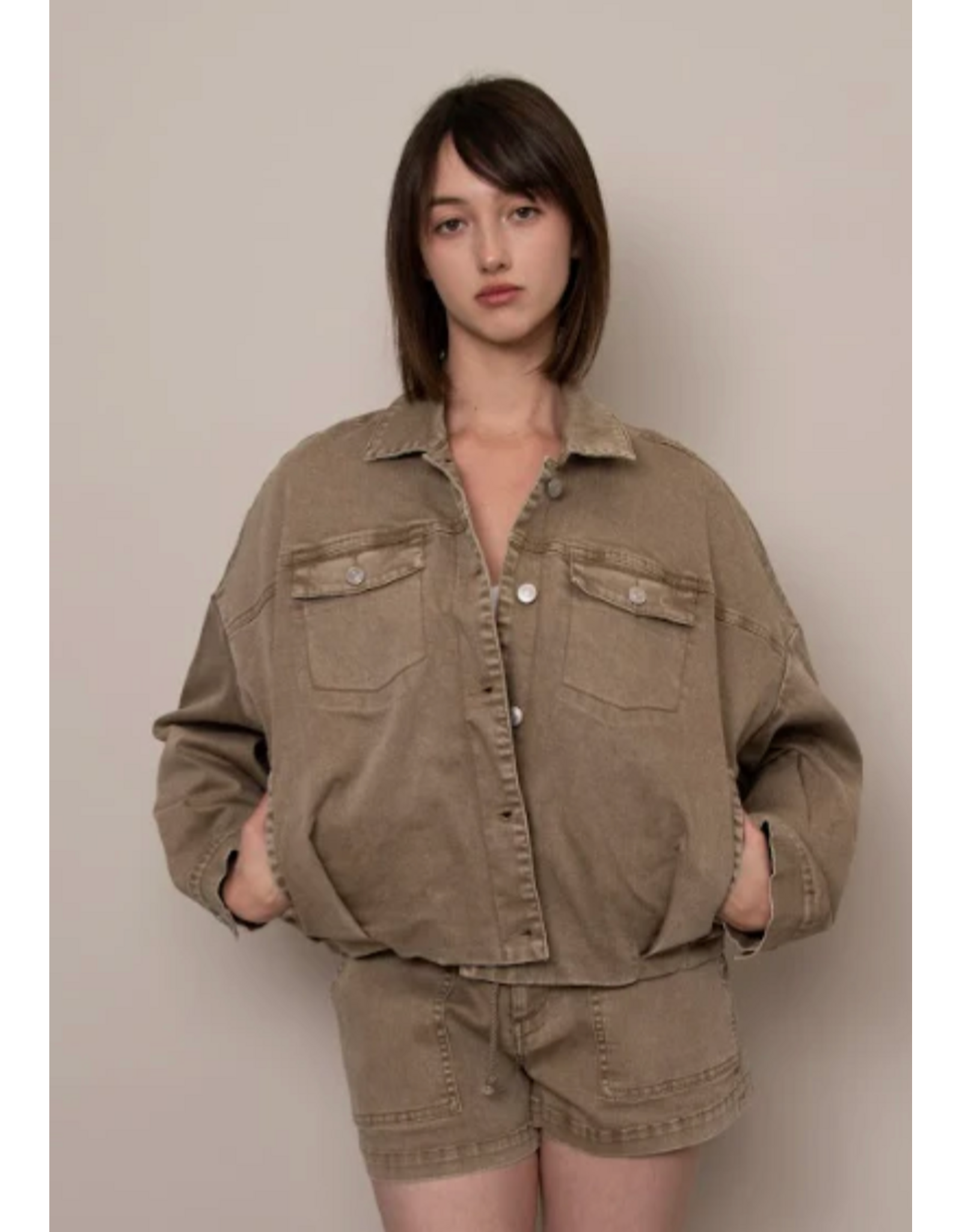 RD Style RD Style - Rumi Stretch Twill Jacket (Sand)