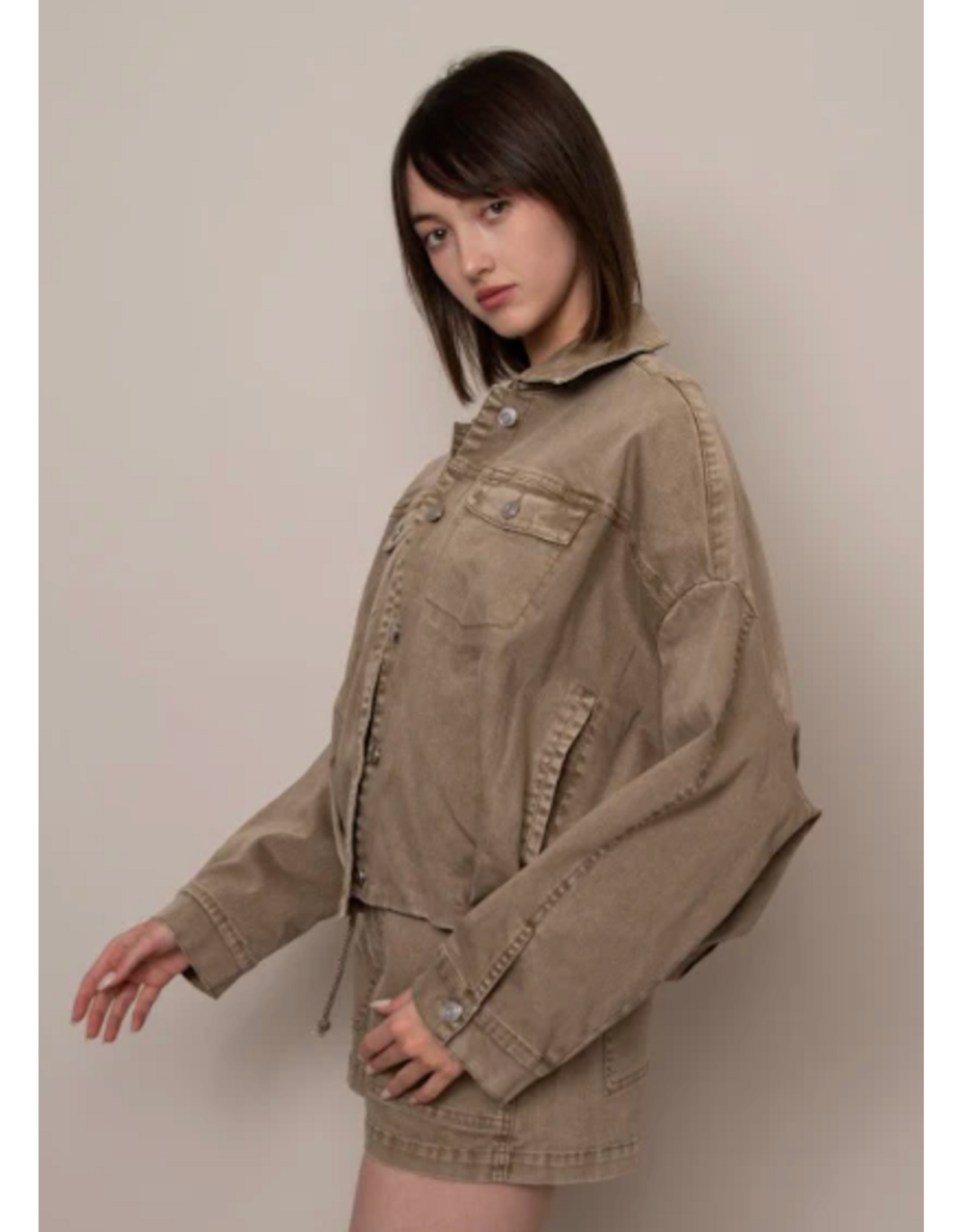 RD Style RD Style - Rumi Stretch Twill Jacket (Sand)