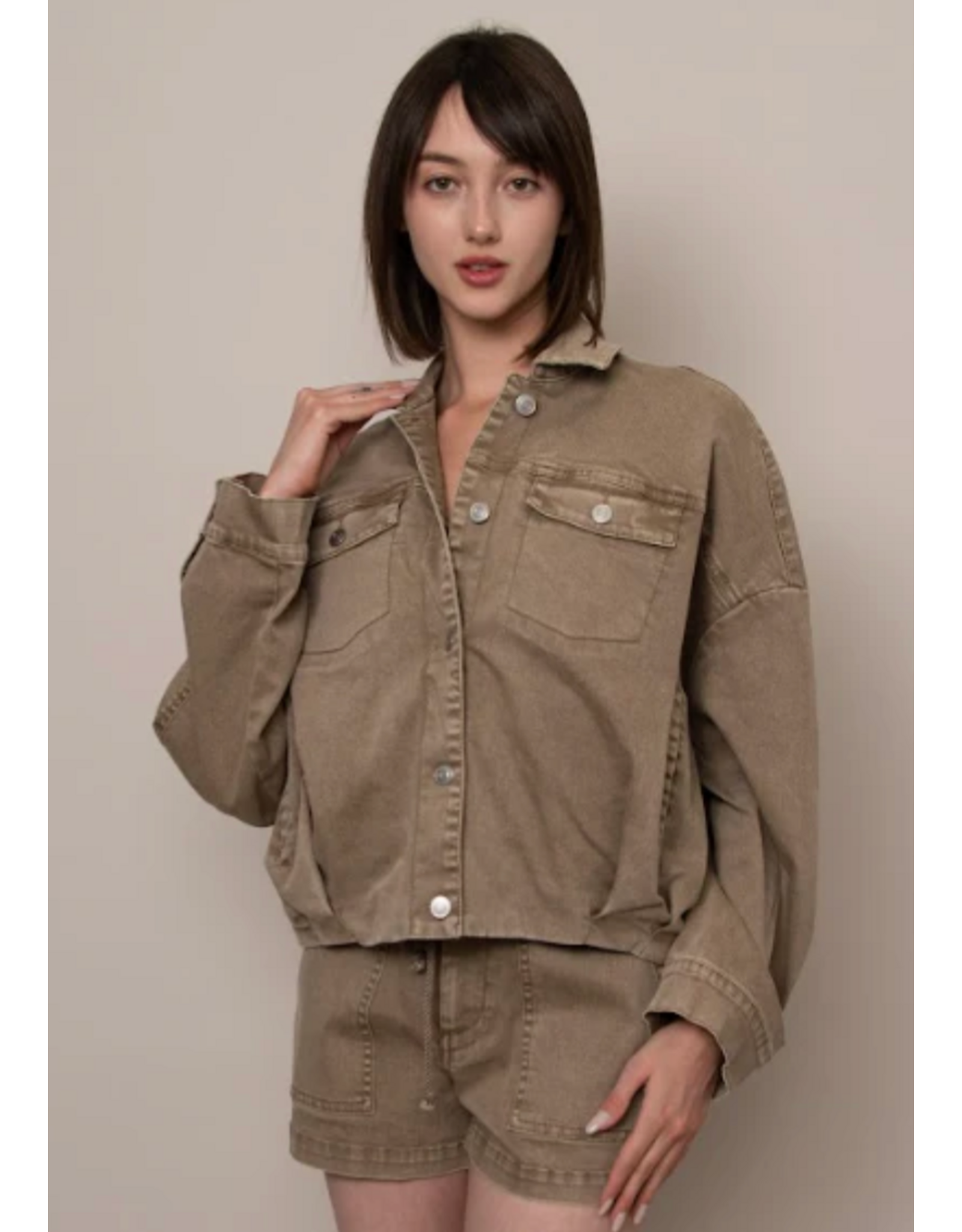 RD Style RD Style - Rumi Stretch Twill Jacket (Sand)