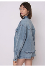 RD Style RD Style - Lizette Stretch Denim Shirt Jacket (Light Wash)
