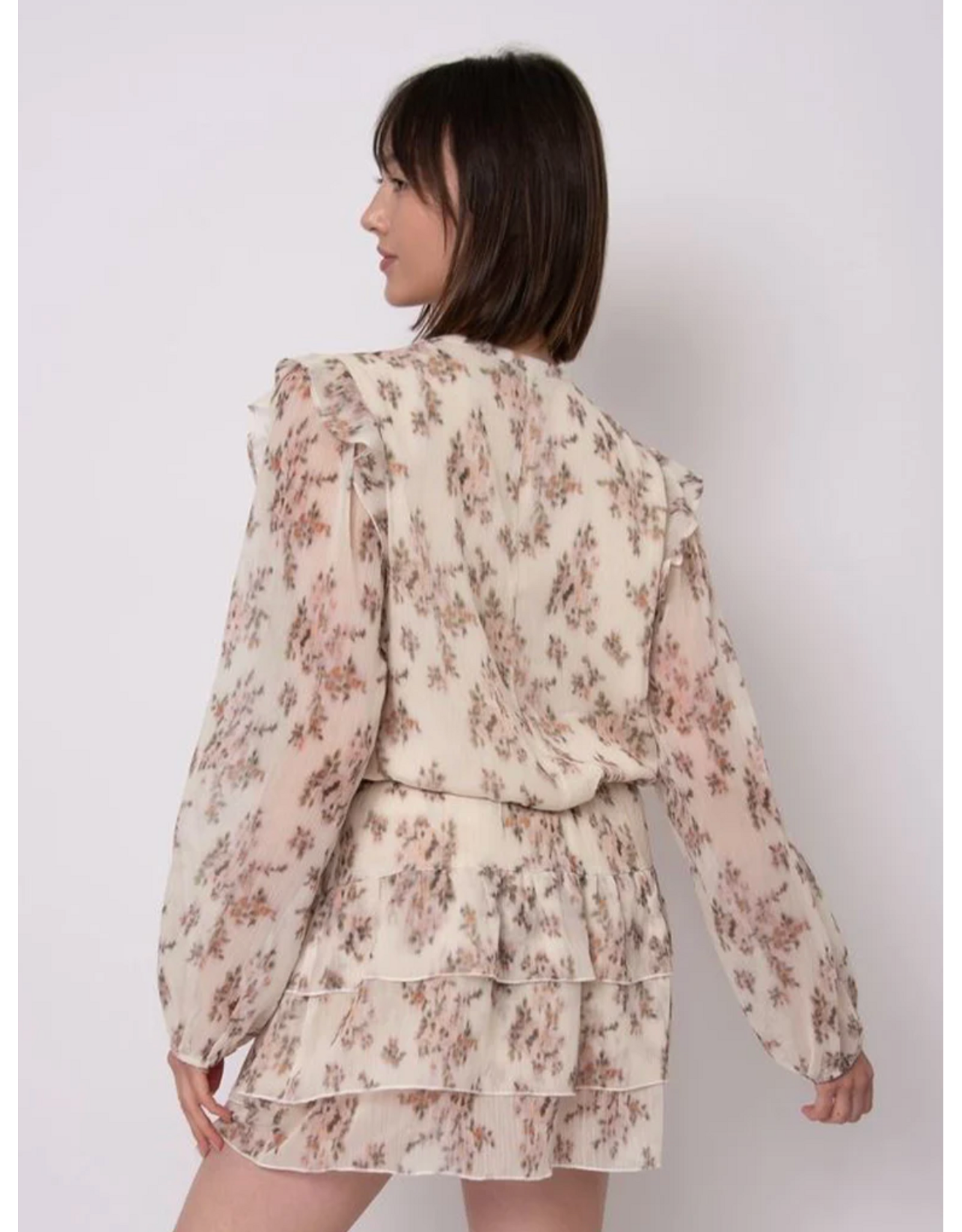 RD Style RD Style - Elfi Yoryu Crinkle Chiffon (Peach Floral)