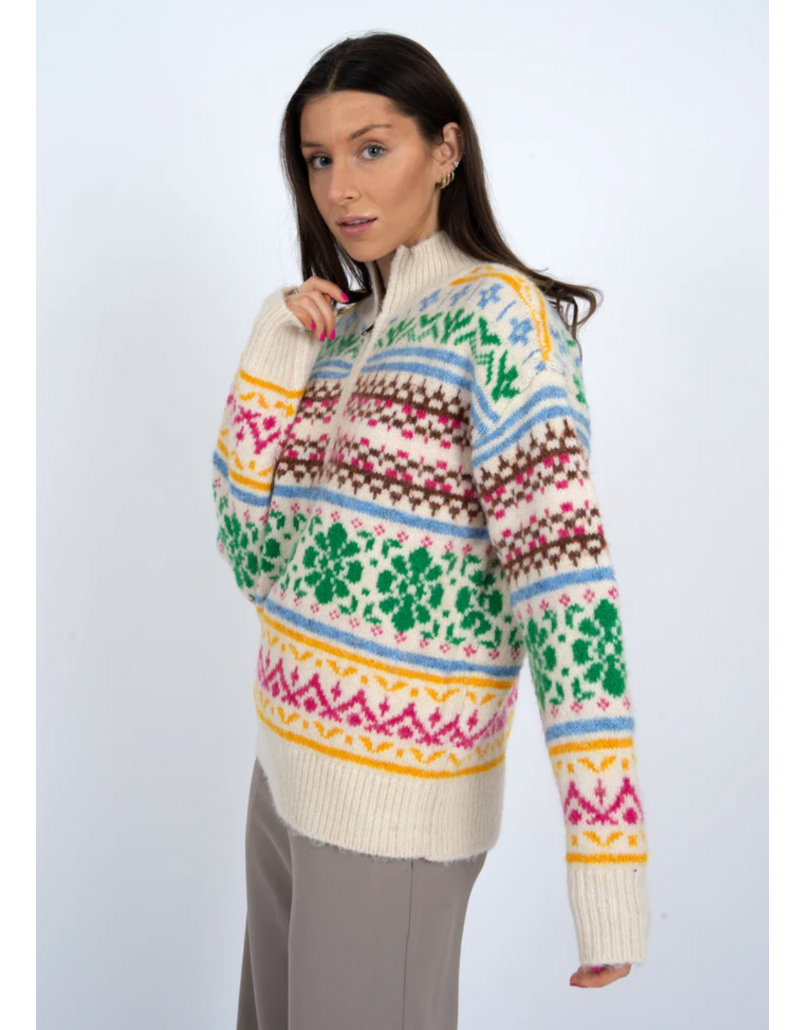 RD Style RD Style - Urania Long Sleeve Troyer (Cream)