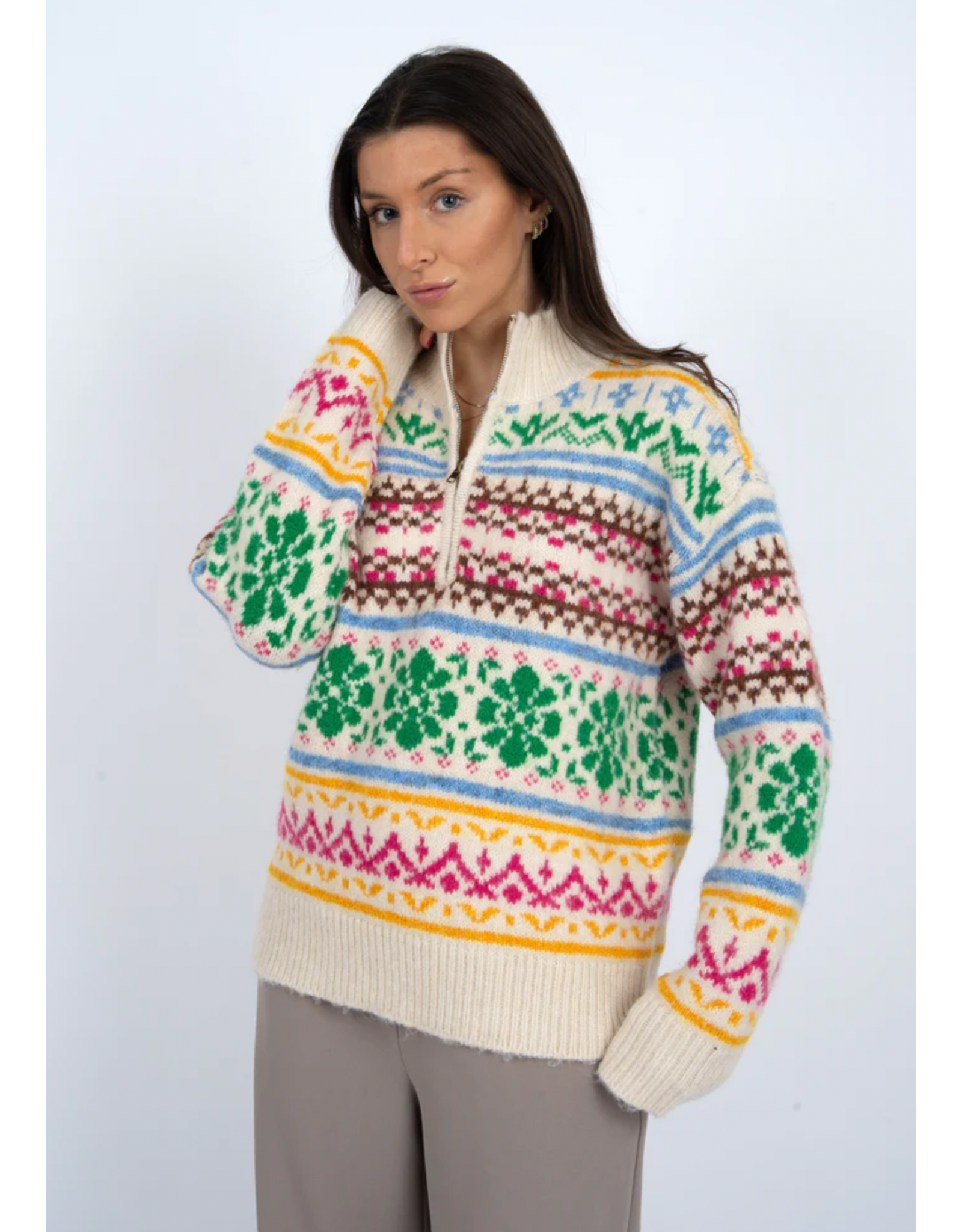 RD Style RD Style - Urania Long Sleeve Troyer (Cream)