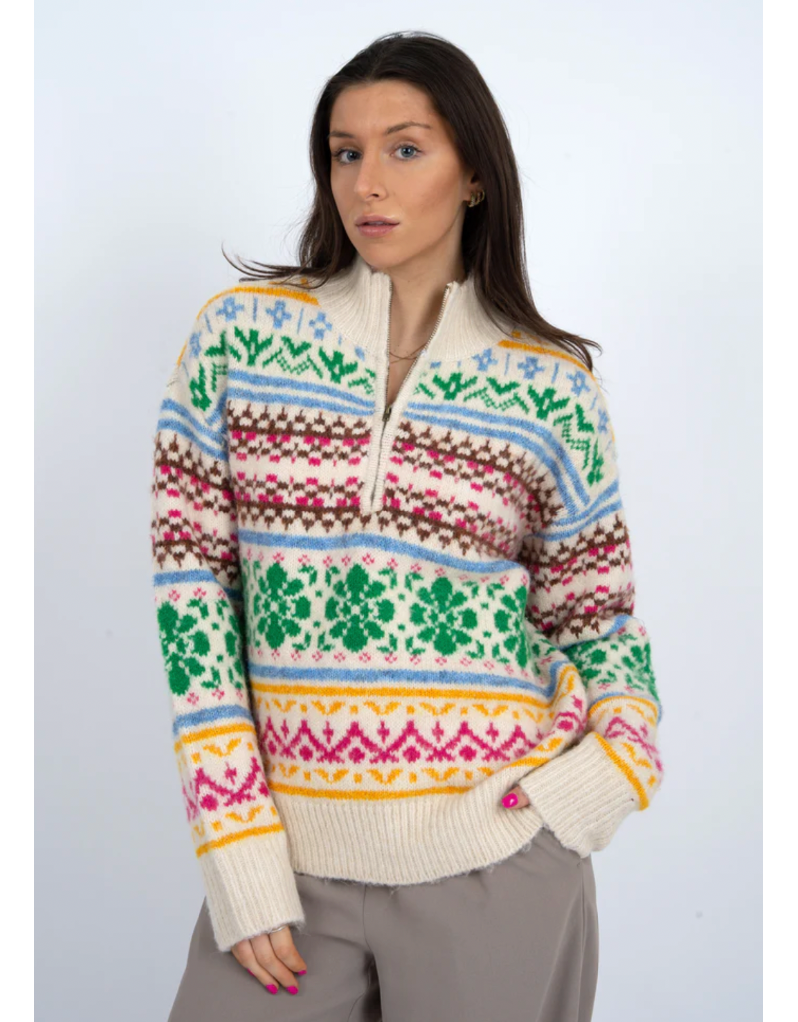 RD Style RD Style - Urania Long Sleeve Troyer (Cream)