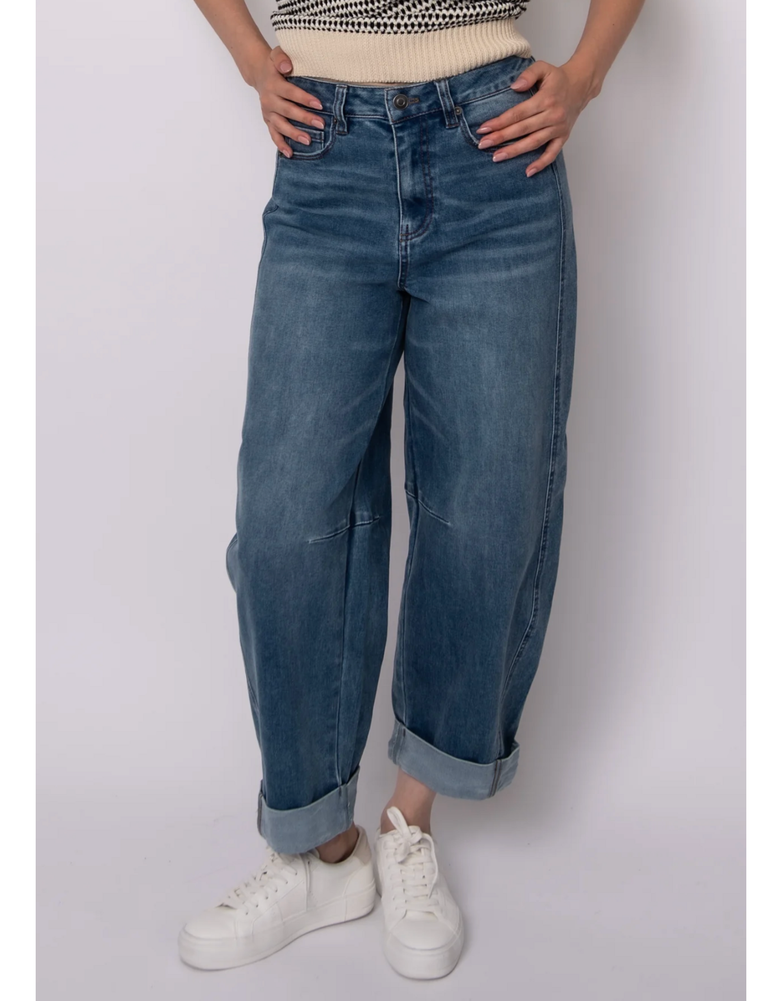 RD Style RD Style - Barni Stretch Twill Barrel Jean (Didi Dark Wash)