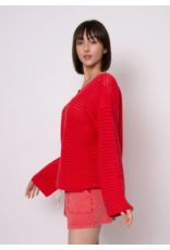 RD Style RD Style - Moana Long Sleeve Henley Neck Pullover (Cherry)