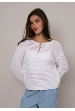 RD Style RD Style - Moana Long Sleeve Henley Neck Pullover (White)