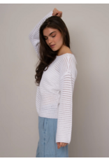 RD Style RD Style - Moana Long Sleeve Henley Neck Pullover (White)