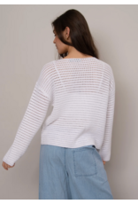 RD Style RD Style - Moana Long Sleeve Henley Neck Pullover (White)