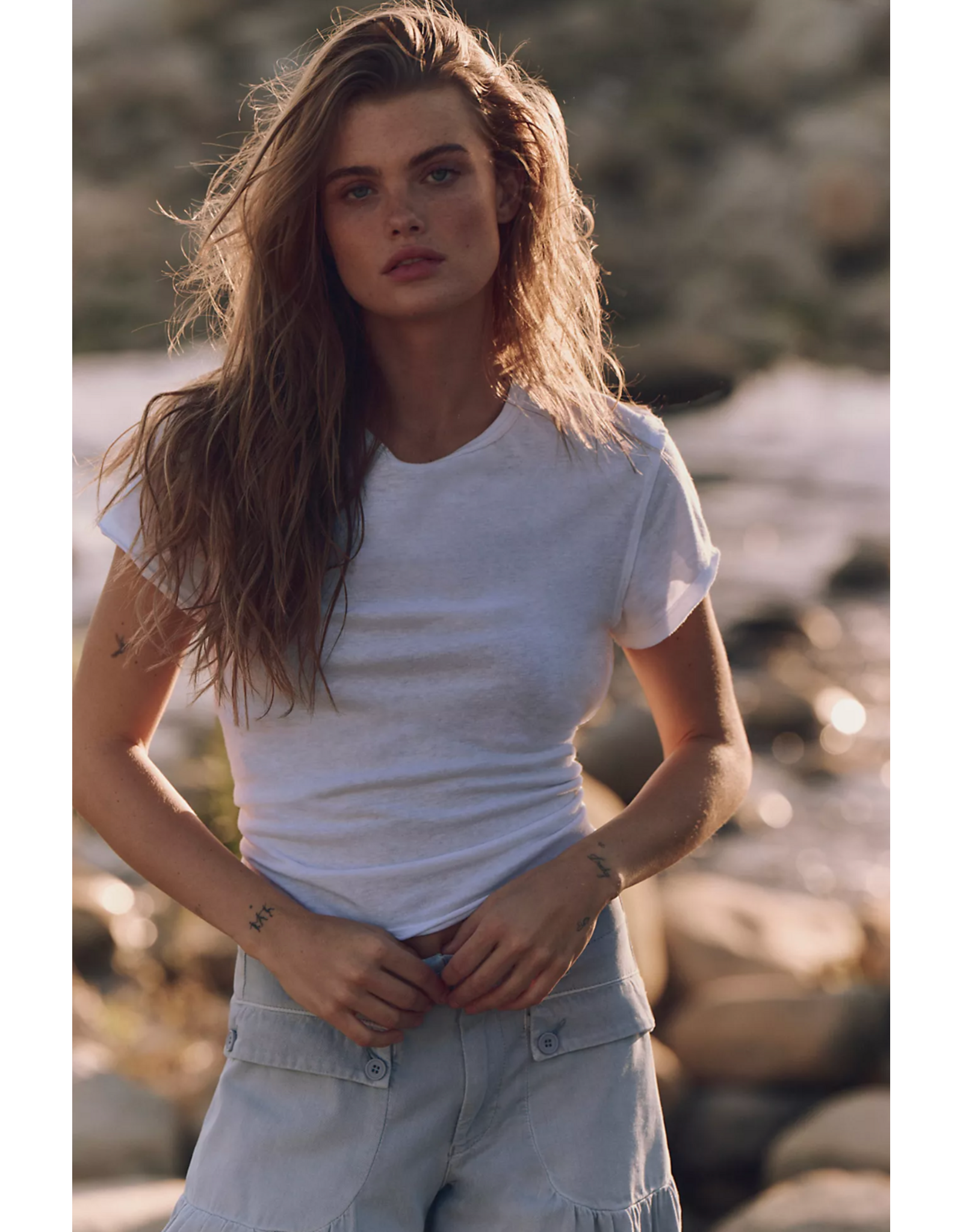 Free people Free People - Nova Tee (Ivory)